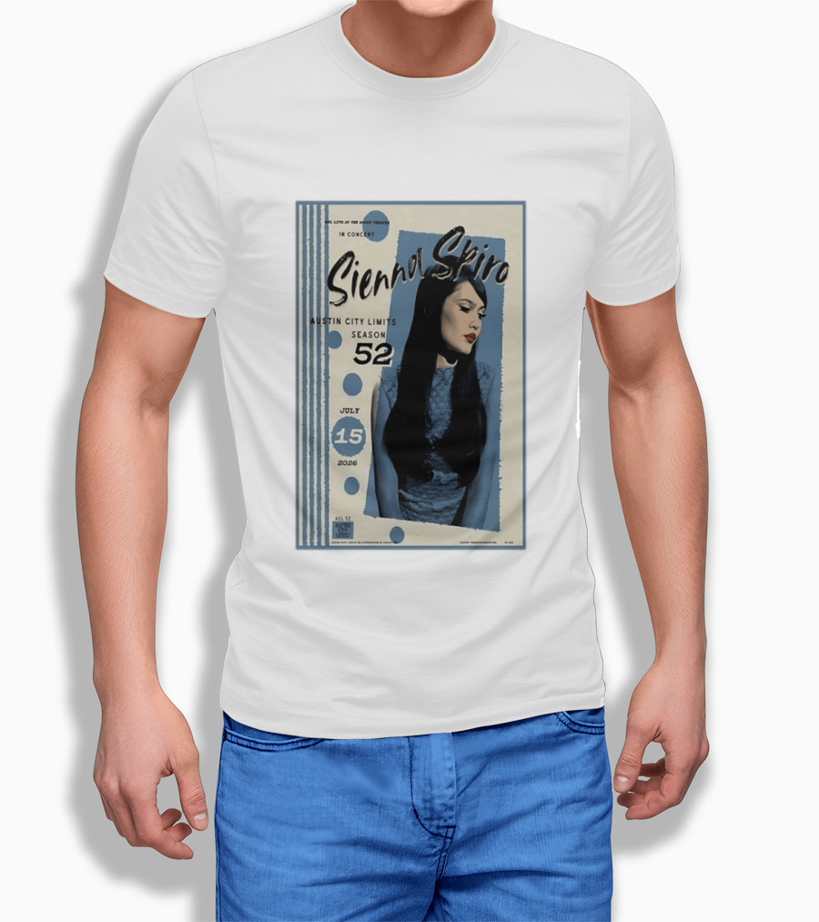 Sienna Spiro Live At The Roxy Theatre Austin City Limits Season 52 July 15 2026 T-Shirt