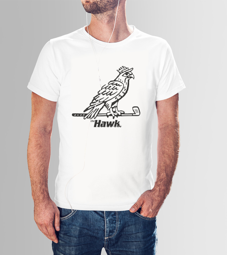 Hawk Golf Bird With Club T-Shirt