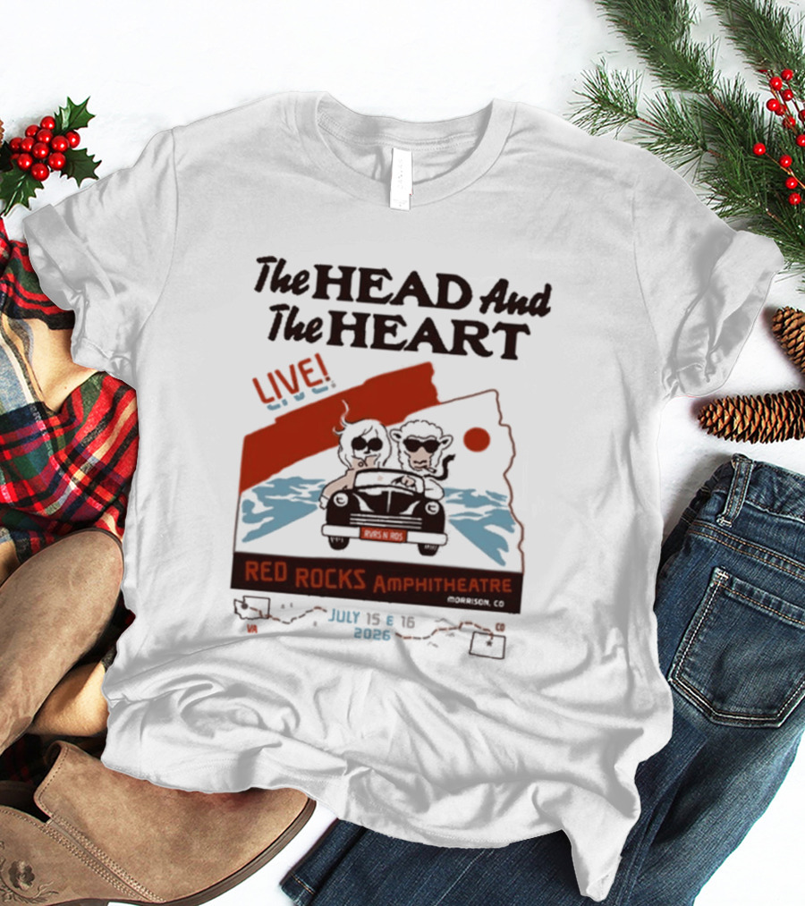The Head And The Heart Live Red Rocks Amphitheatre July 15 16 2026 T-Shirt