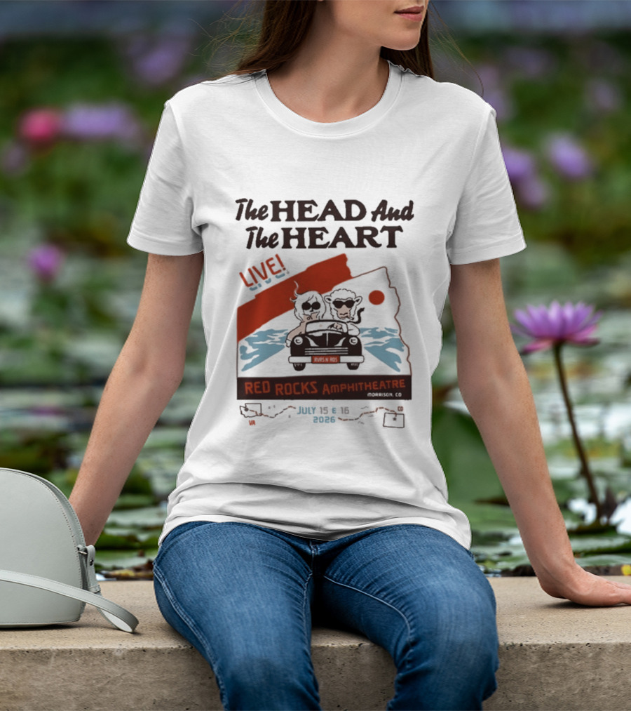 The Head And The Heart Live Red Rocks Amphitheatre July 15 16 2026 T-Shirt