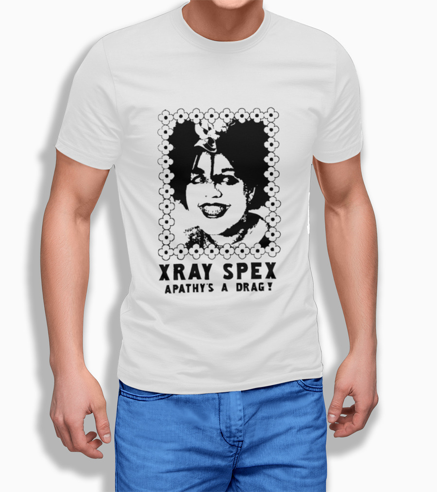 X Ray Spex Apathy's A Drag Poly Styrene Iconic Punk T-Shirt
