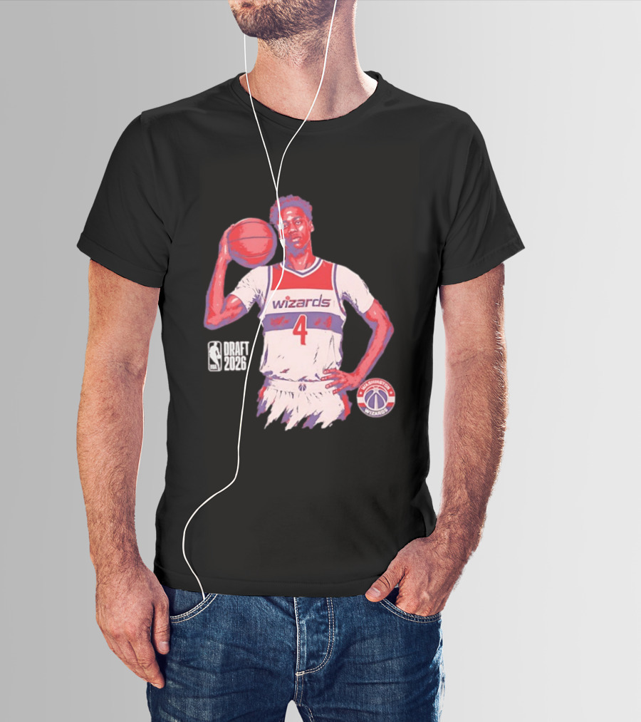 AJ Dybantsa Washington Wizards NBA Draft 2026 Basketball Fan T-Shirt