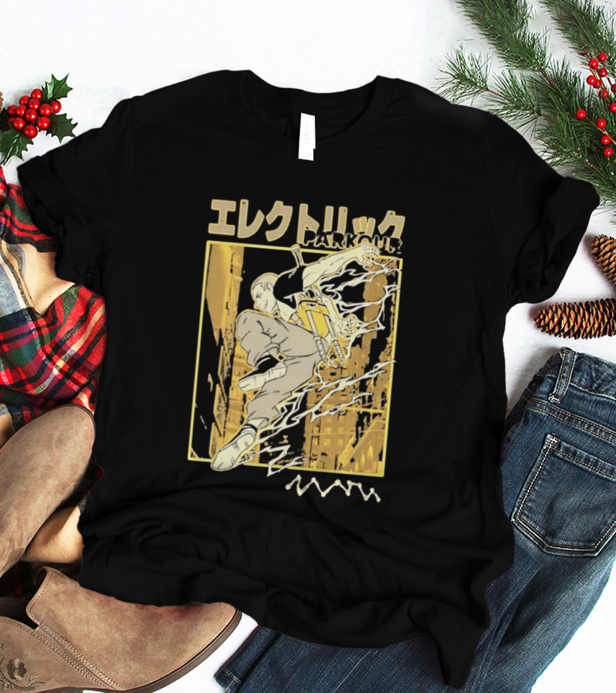 Electric Parkour Anime Manga Streetwear T-Shirt
