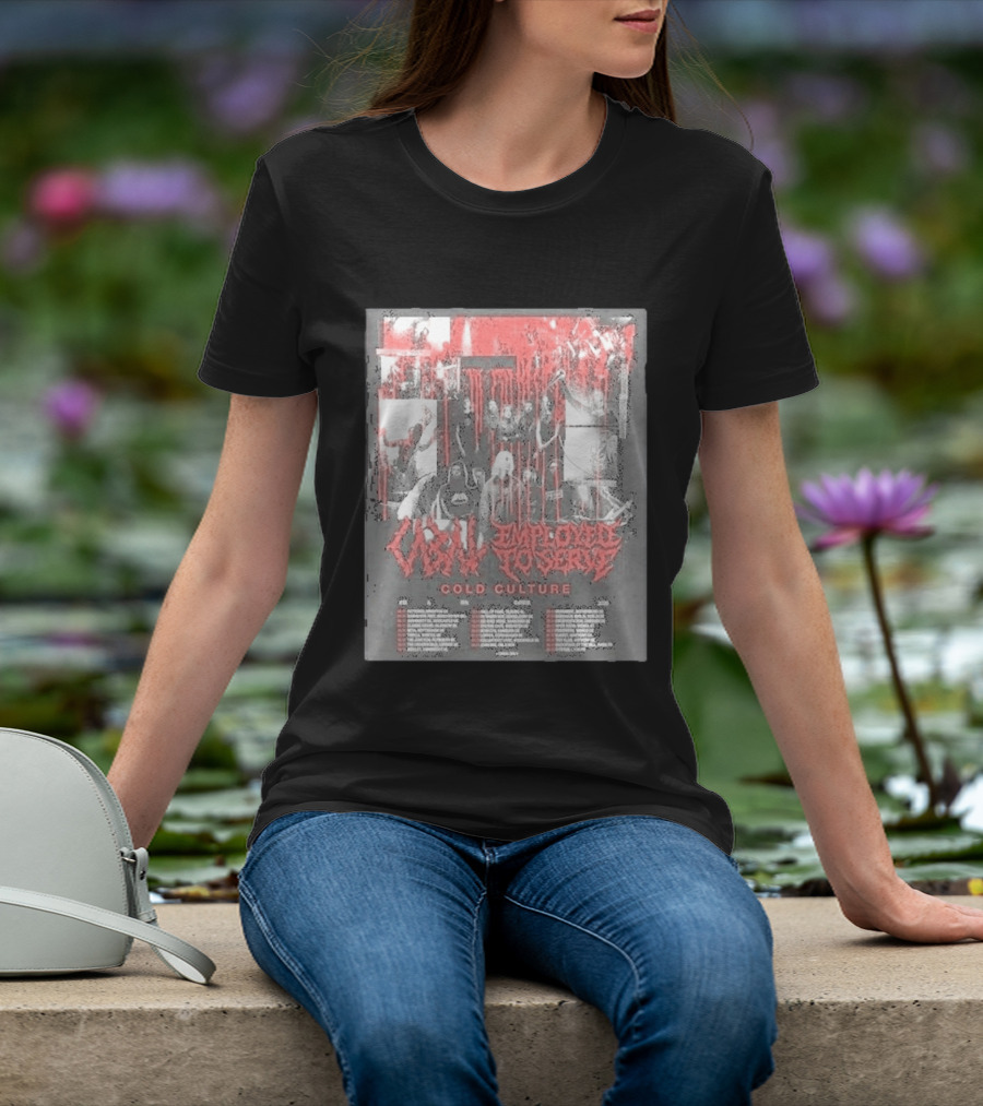 Employed To Serve Cabal Cold Culture UK European Tour 2026 Cities List November 11th To December 5th T-Shirt