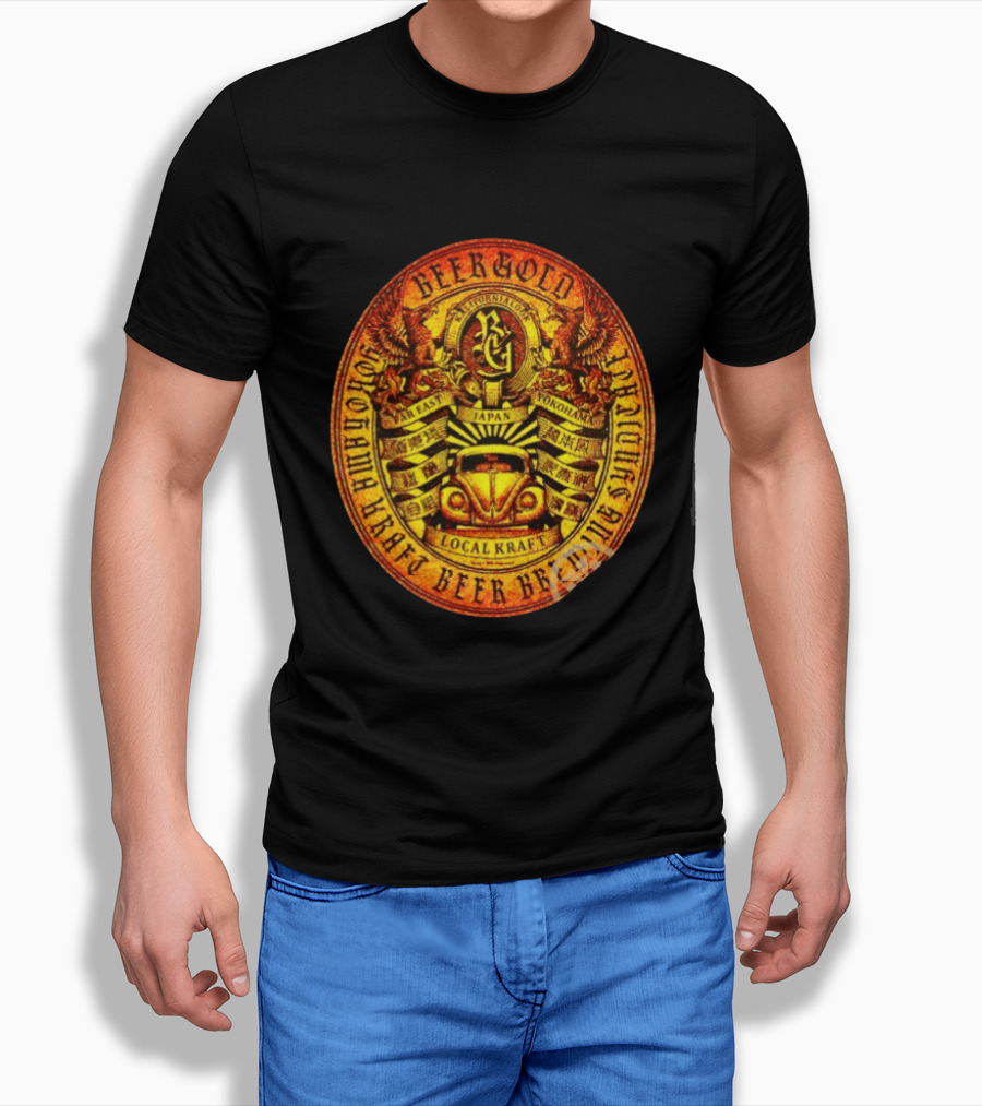 Beer Gold Kalifornialook Far East Yokohama Japan Local Kraft Beer Brewing T-Shirt