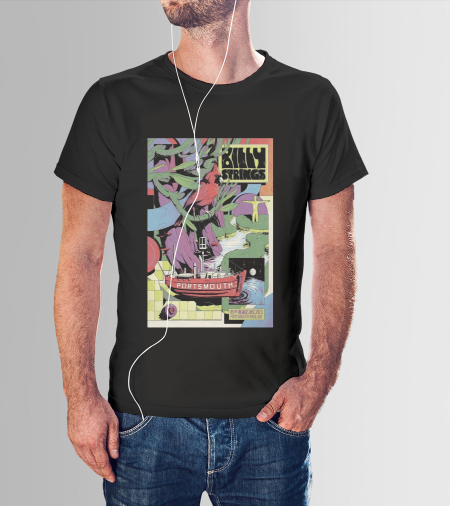 Billy Strings July 18 2026 Portsmouth Pavilion Cardinal Ship T-Shirt