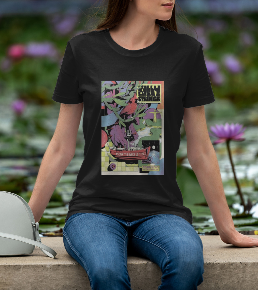 Billy Strings July 18 2026 Portsmouth Pavilion Cardinal Ship T-Shirt