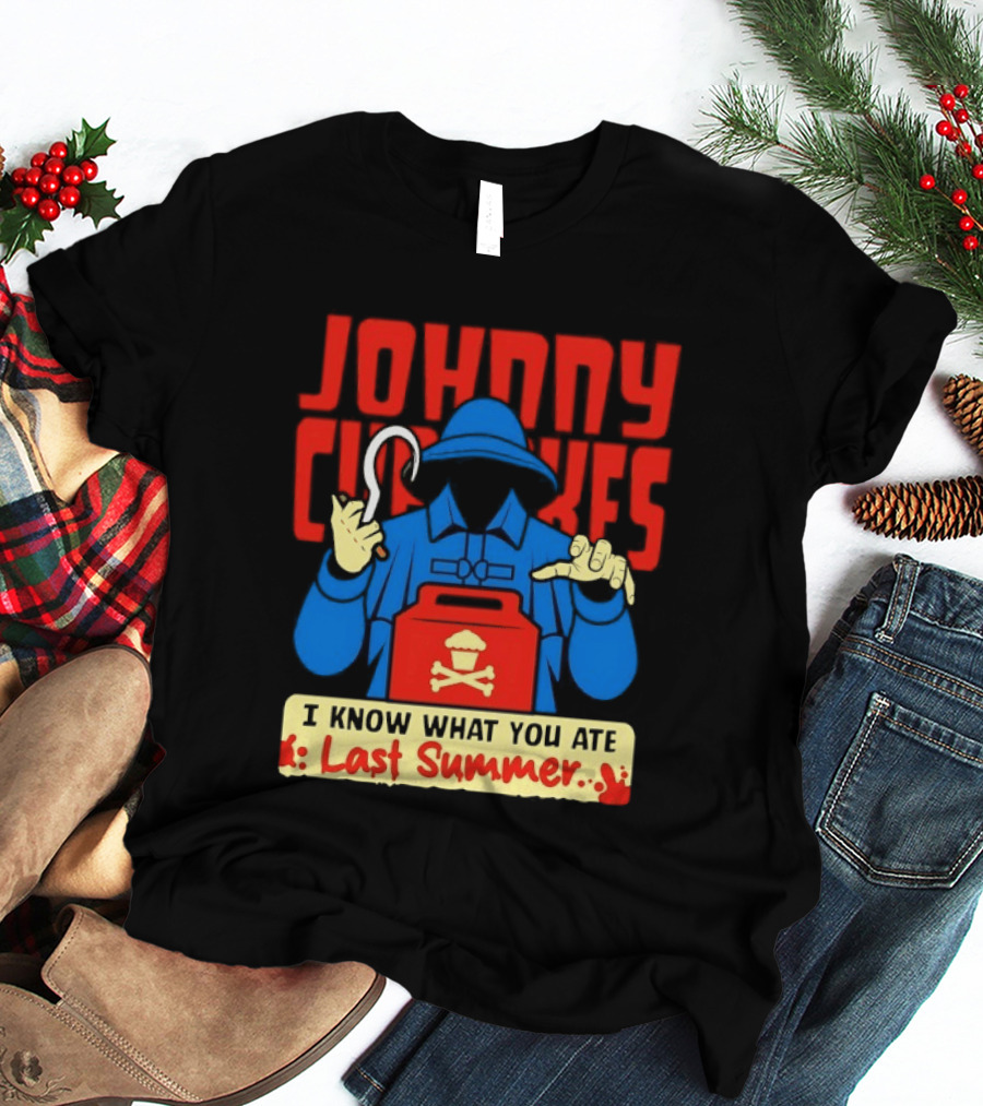 Johnny Cupcakes I Know What You Ate Last Summer Fisherman Cupcake Crossbones T-Shirt