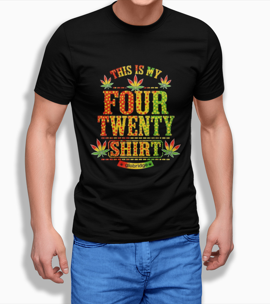 This Is My Four Twenty Colorful Marijuana Leaves T-Shirt
