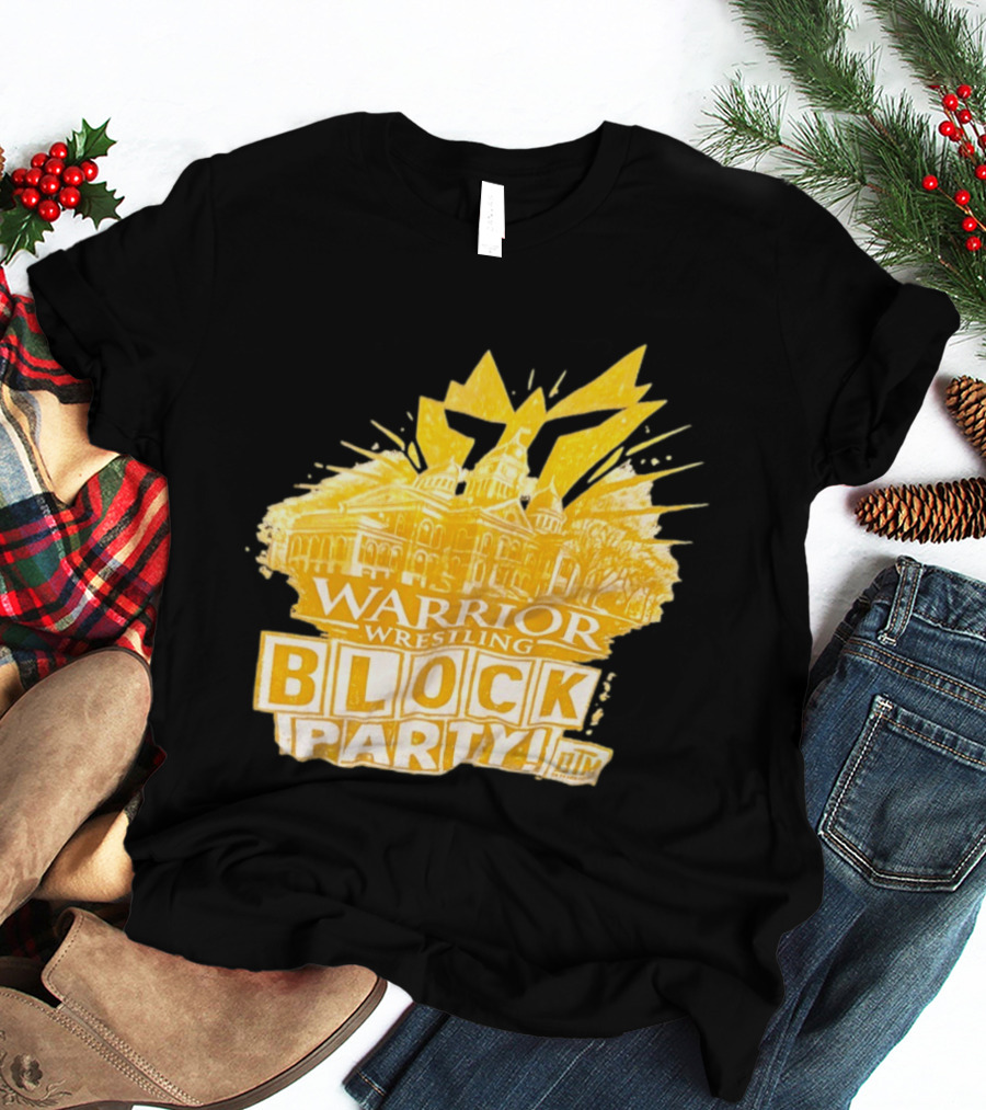 Warrior Wrestling Block Party BTM Yellow Graffiti Explosion T-Shirt