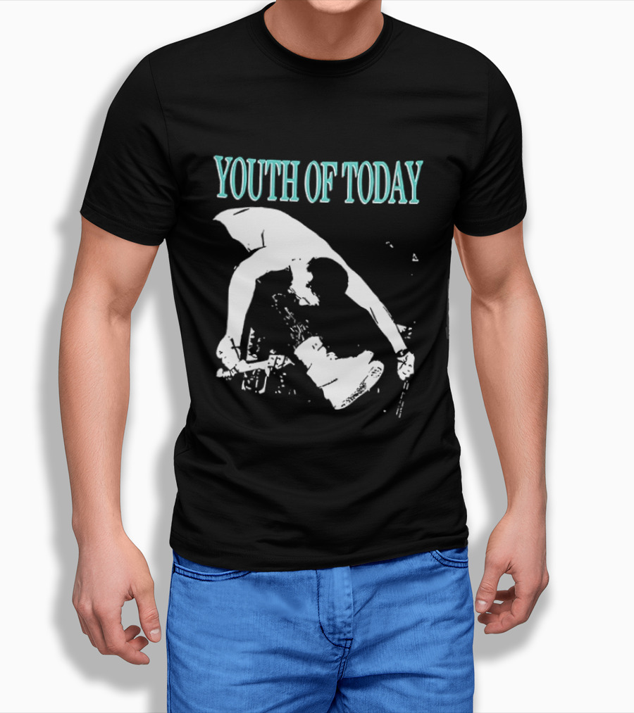 Youth Of Today Physically Strong Morally Straight Positive Youth 2 Sided Band Merch T-Shirt