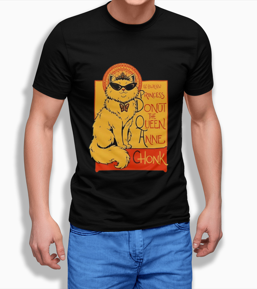 Princess Donut The Queen Anne Chonk Dungeon Crawler Carl Cat T-Shirt