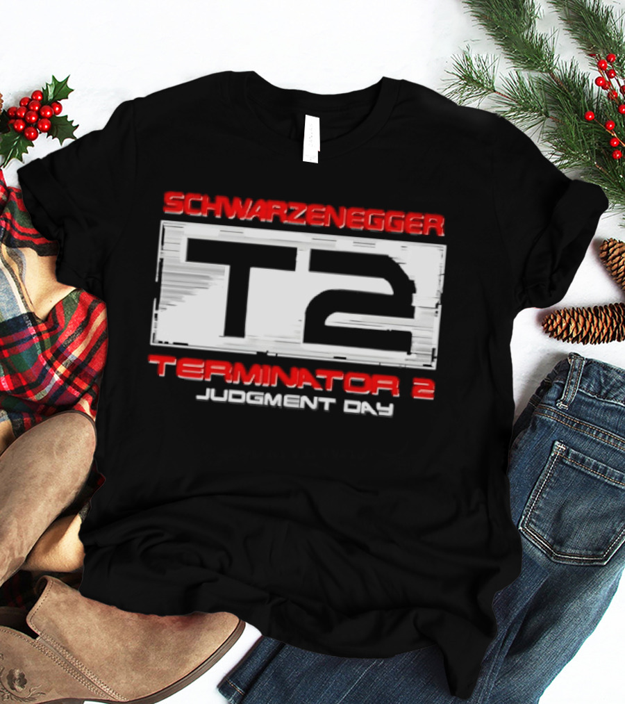Schwarzenegger T2 Terminator 2 Judgment Day T-Shirt