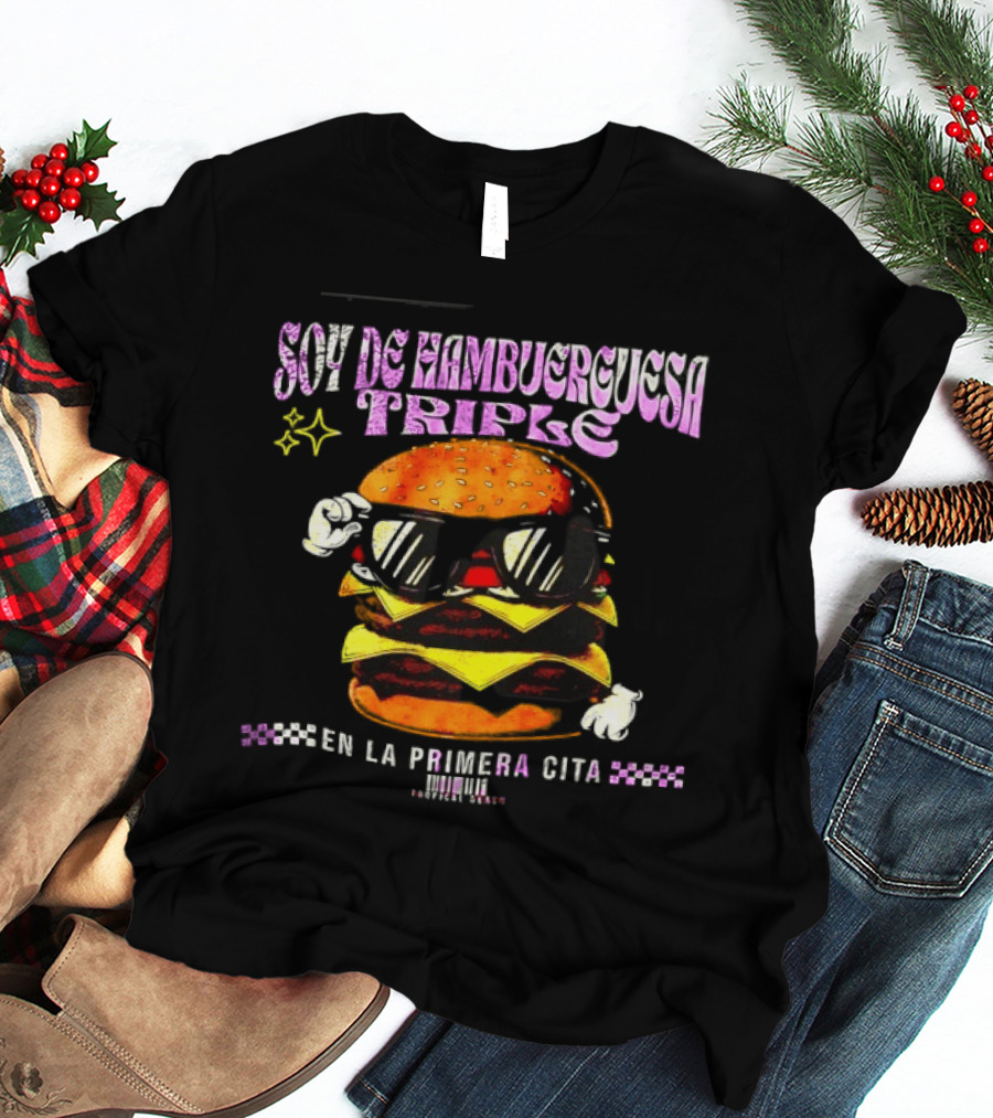 Soy De Hamburguesa Triple En La Primera Cita Tropical Beats T-Shirt