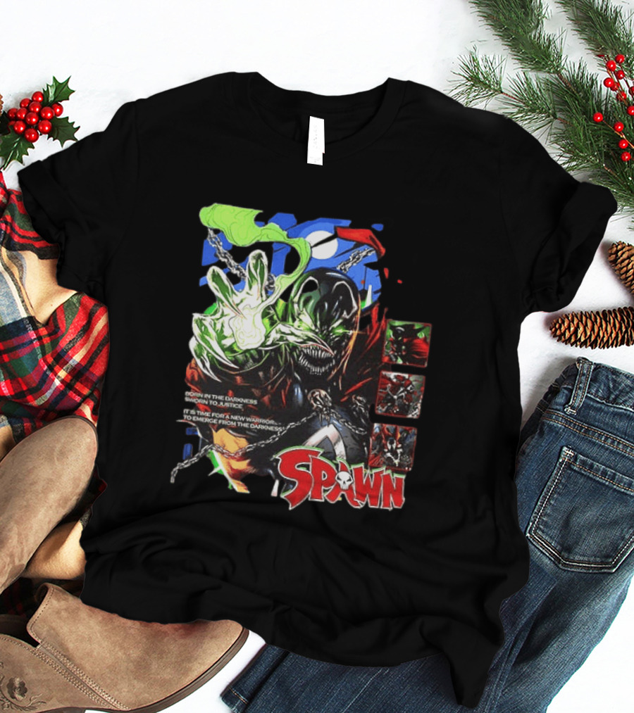 Spawn Born In The Darkness Sworn To Justice New Warrior Emerges T-Shirt