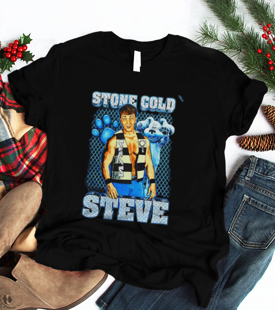 Stone Cold Steve Austin Blue Clues Mashup T-Shirt