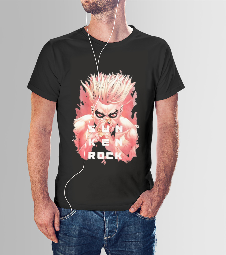 Sun Ken Rock Ken Kitano Manga Boichi Anime Intense Look T-Shirt