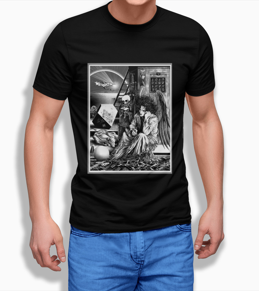 The Cure Berlin Germany 2026 Night 1 Limited Edition Event Wuhlheide July 10 Angel Artwork Skull Ladder T-Shirt