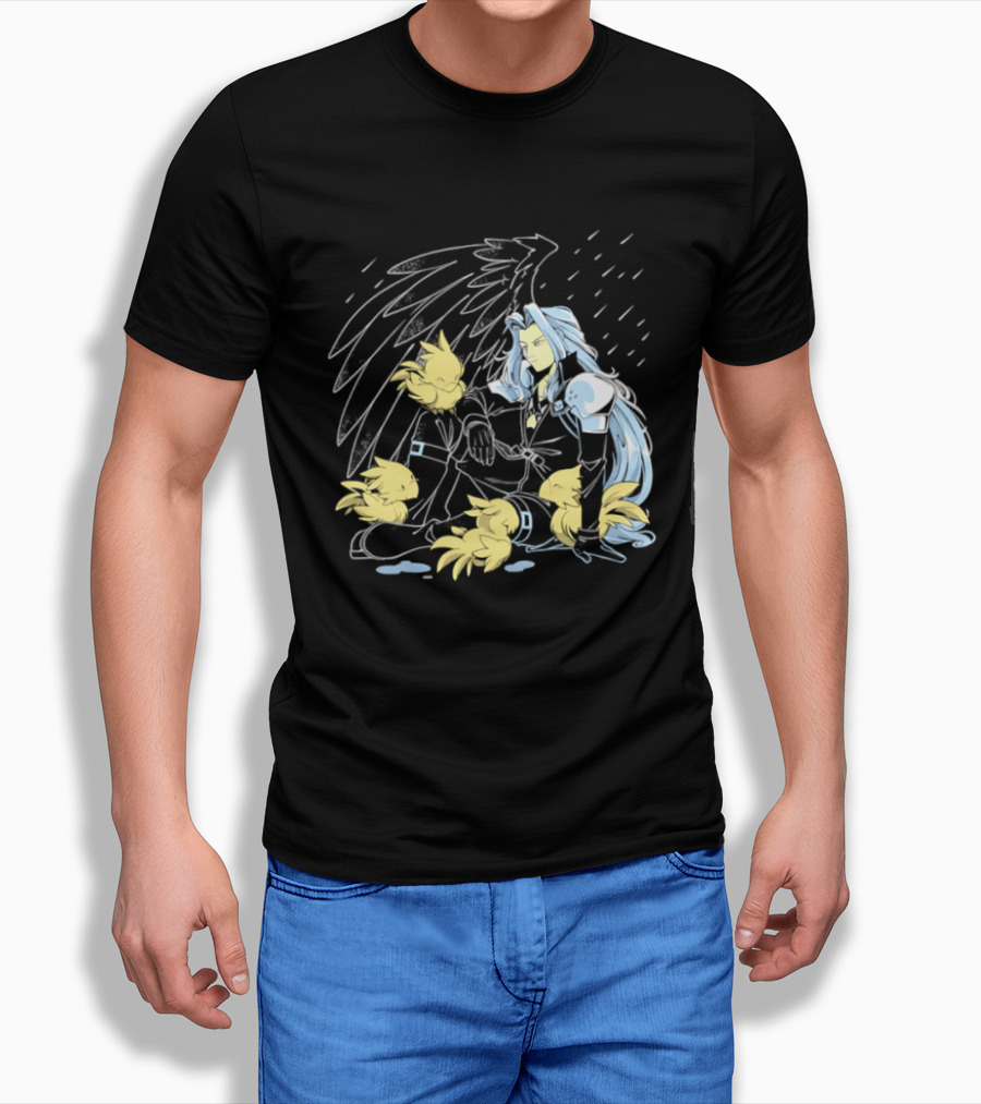 One Wing Bird Lover Chocobo Final Fantasy Fan T-Shirt