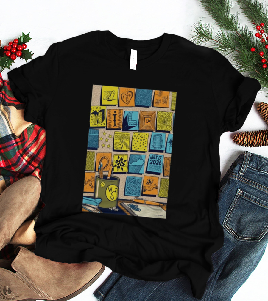 July 17 2026 Lexington KY The Burl Wilco Illustrated Art Blocks T-Shirt