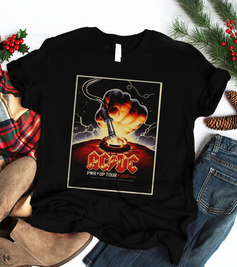 ACDC PWR Up Tour 2026 Camp Randall Stadium Madison Wisconsin July 19 Exclusive Event T-Shirt