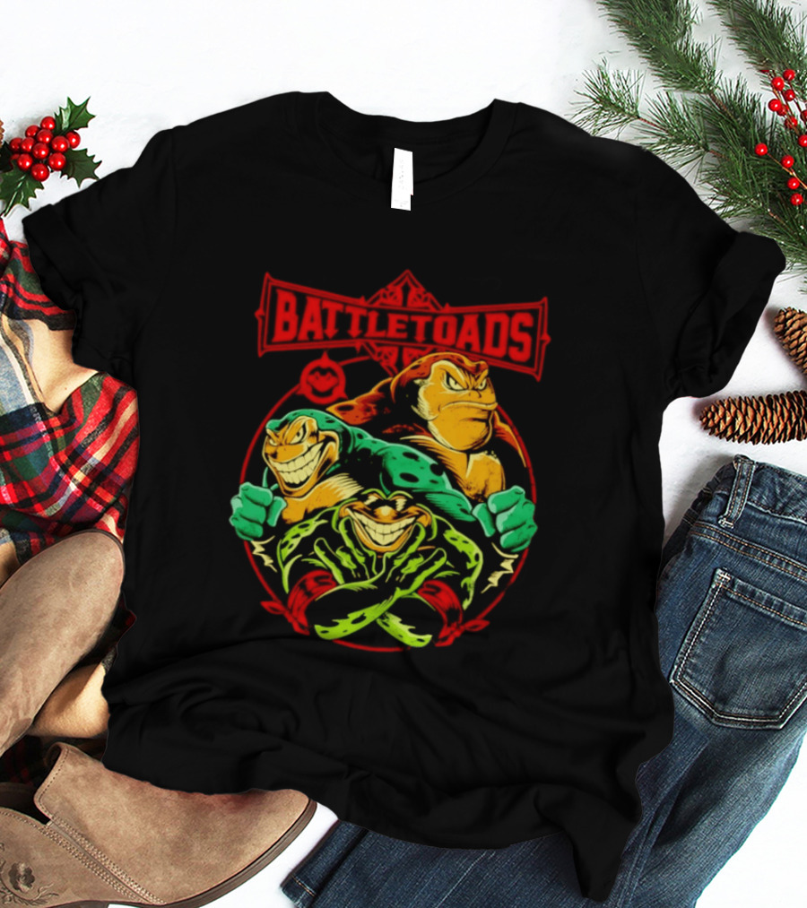 Battletoads Trio Rash Zitz Pimple Retro Gaming Legends T-Shirt