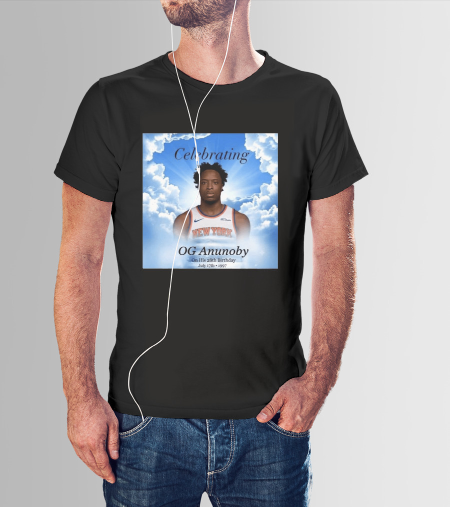 Celebrating OG Anunoby On His 28th Birthday July 17th 1997 New York Basketball T-Shirt