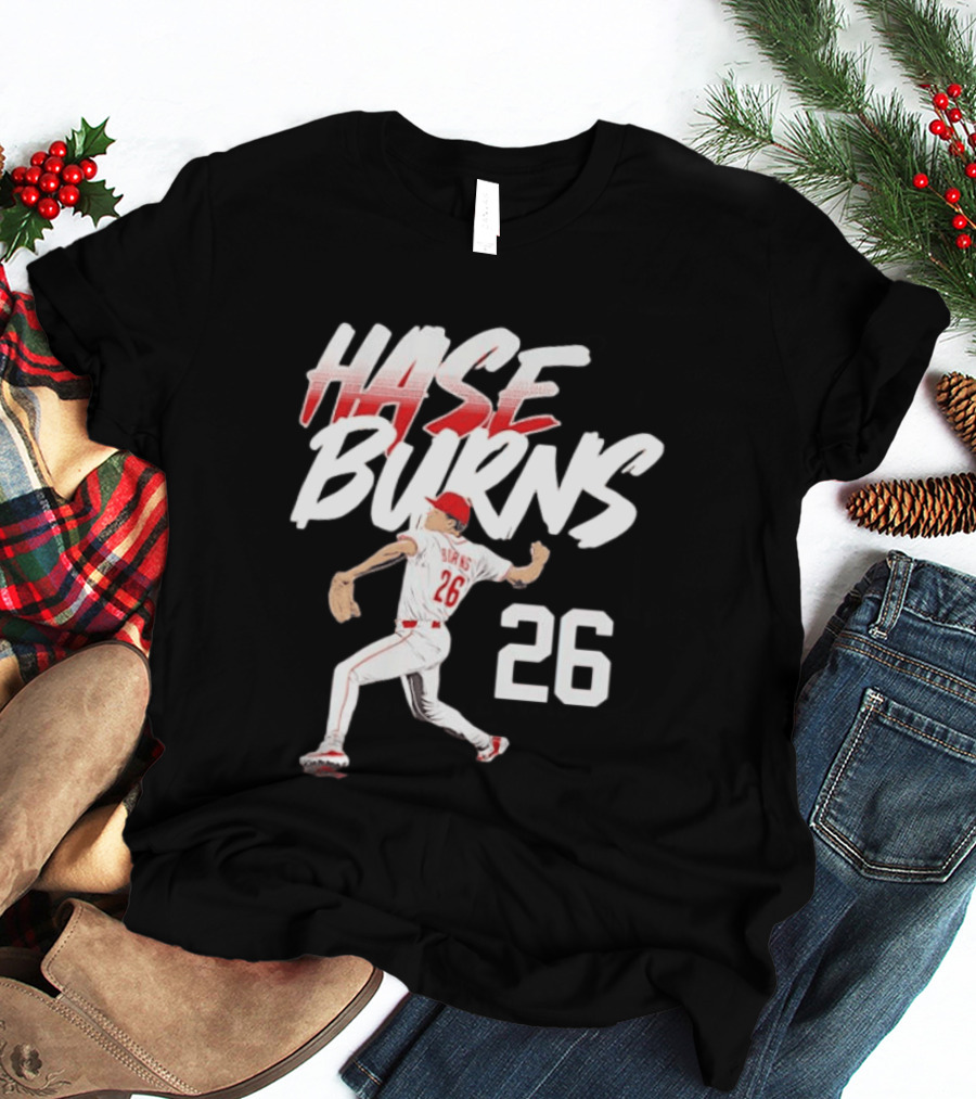 Chase Burns Cincinnati Reds Baseball Ace Number 26 T-Shirt