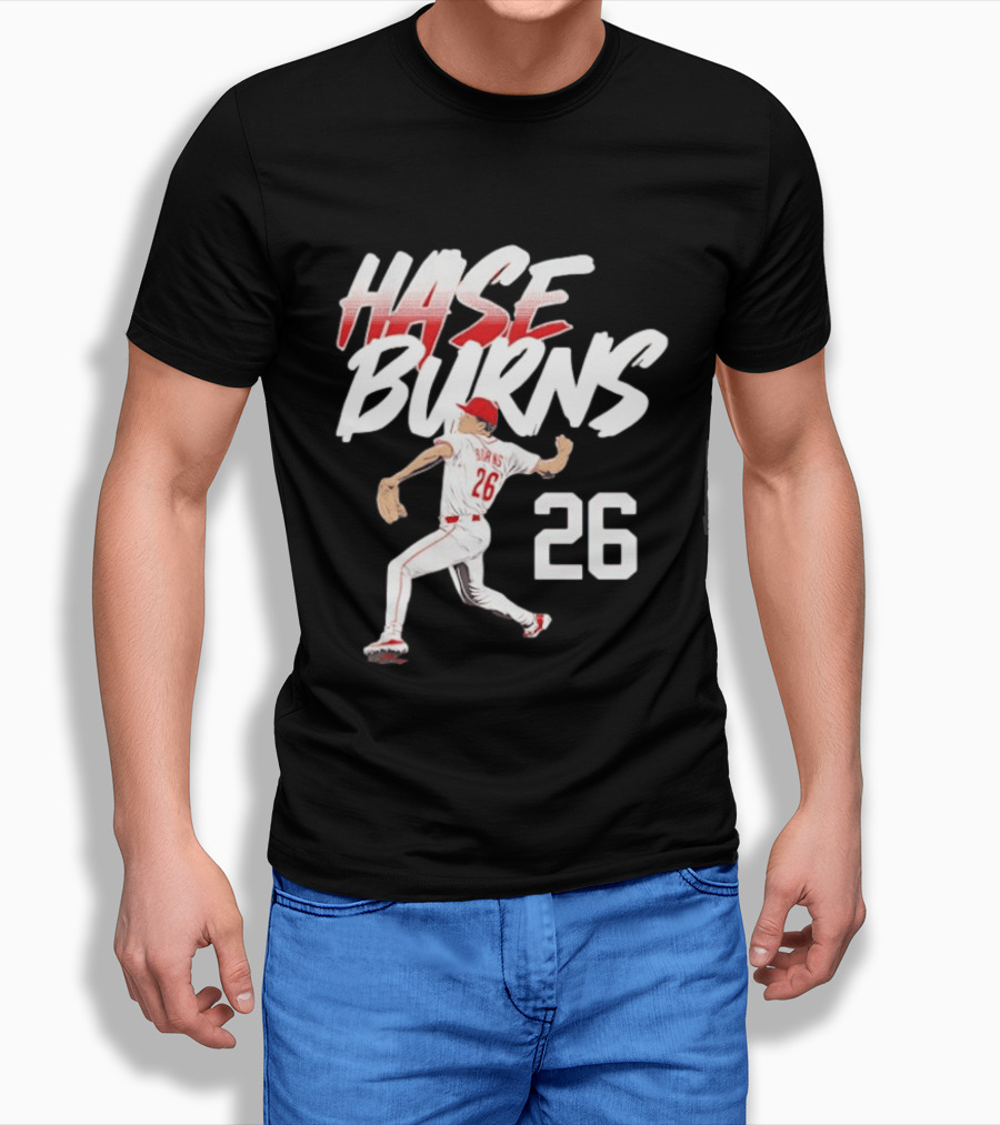 Chase Burns Cincinnati Reds Baseball Ace Number 26 T-Shirt