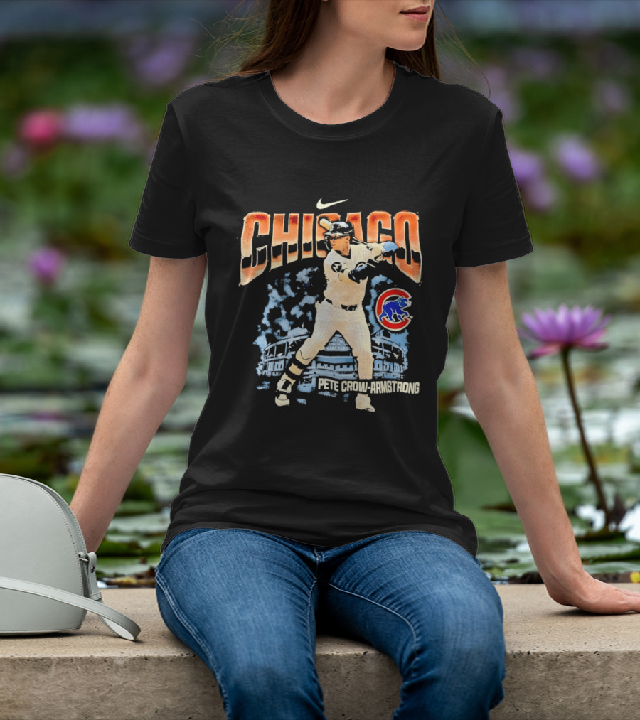 Chicago Cubs Pete Crow Armstrong Wrigley Field Nike T-Shirt