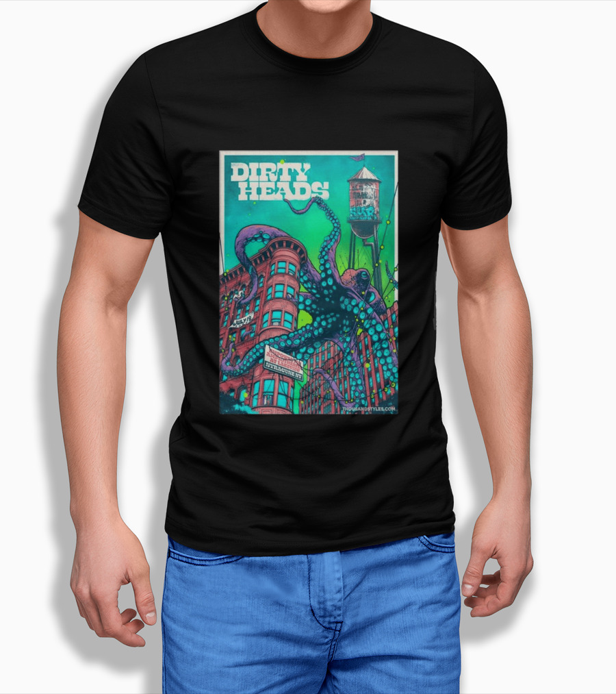 Dirty Heads Live At Syracuse Amphitheater July 19 2026 Octopus T-Shirt