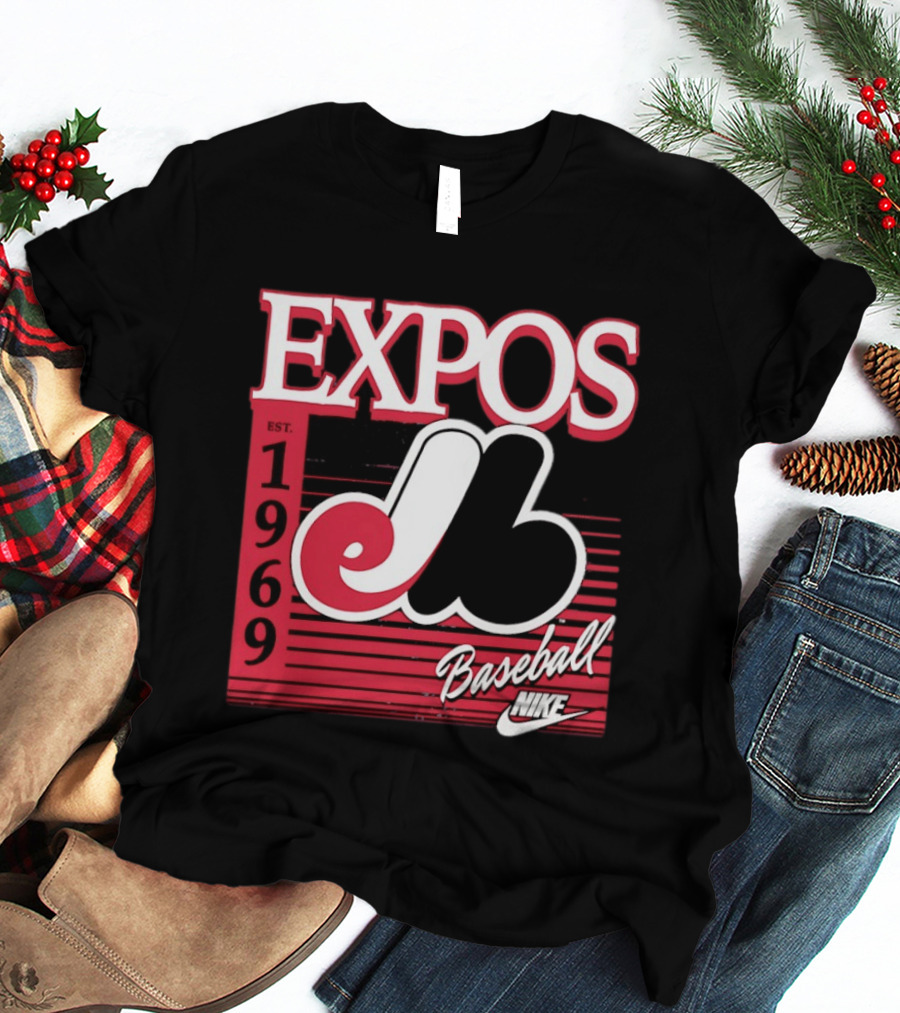 Expos Est 1969 Montreal Baseball Nike T-Shirt