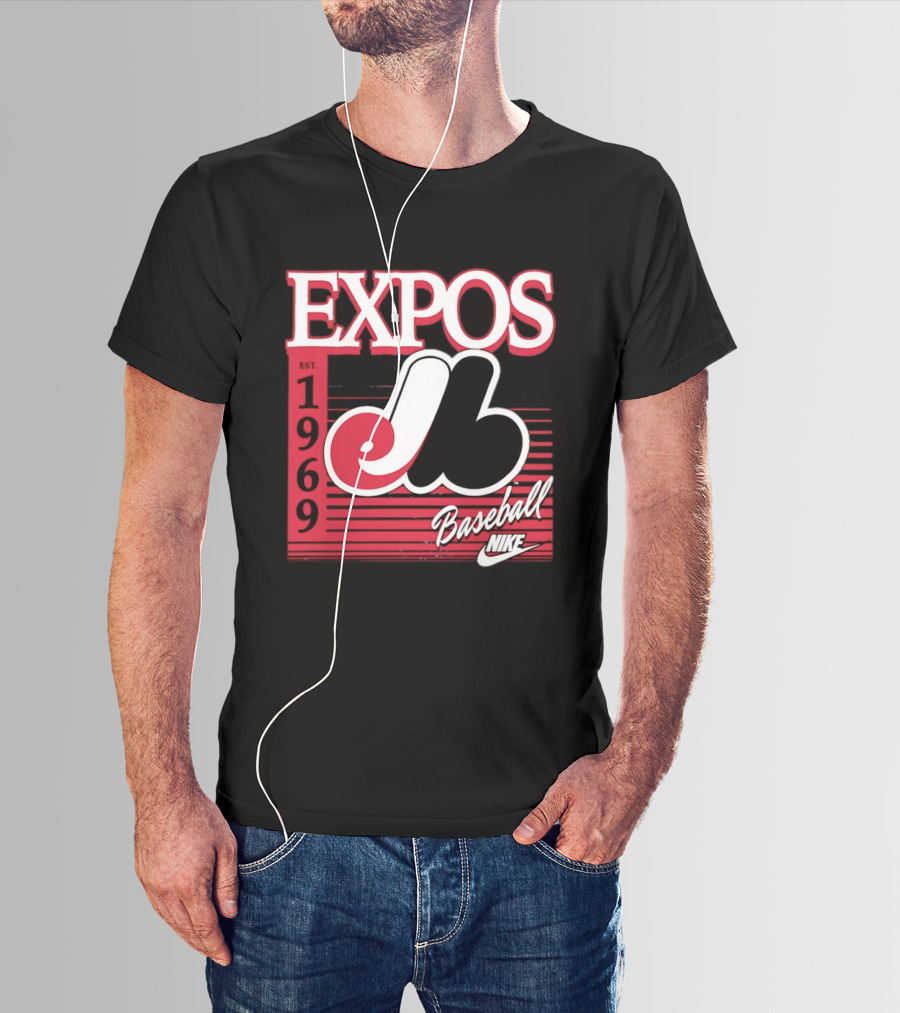Expos Est 1969 Montreal Baseball Nike T-Shirt