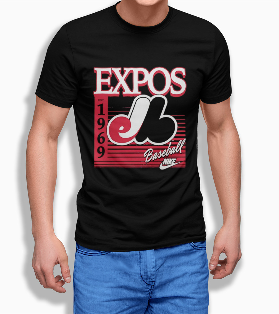 Expos Est 1969 Montreal Baseball Nike T-Shirt