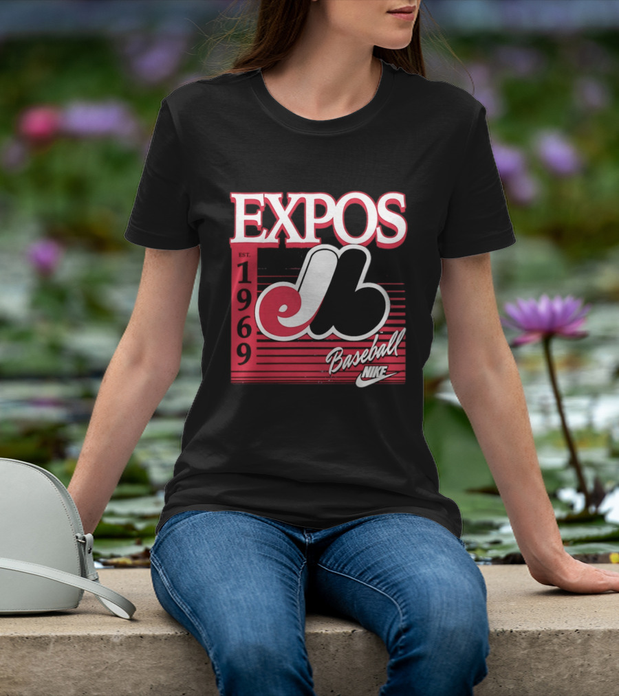 Expos Est 1969 Montreal Baseball Nike T-Shirt