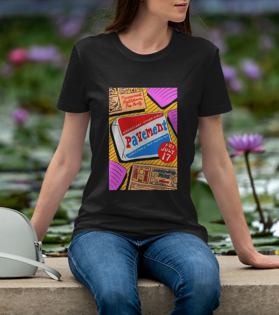 Pavement Vivian Girls In Mosswood Park Oakland California July 17 Event T-Shirt
