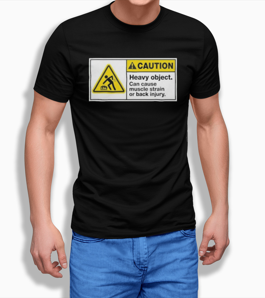 Heavy Object Warning Caution Anime Cat Girl T-Shirt
