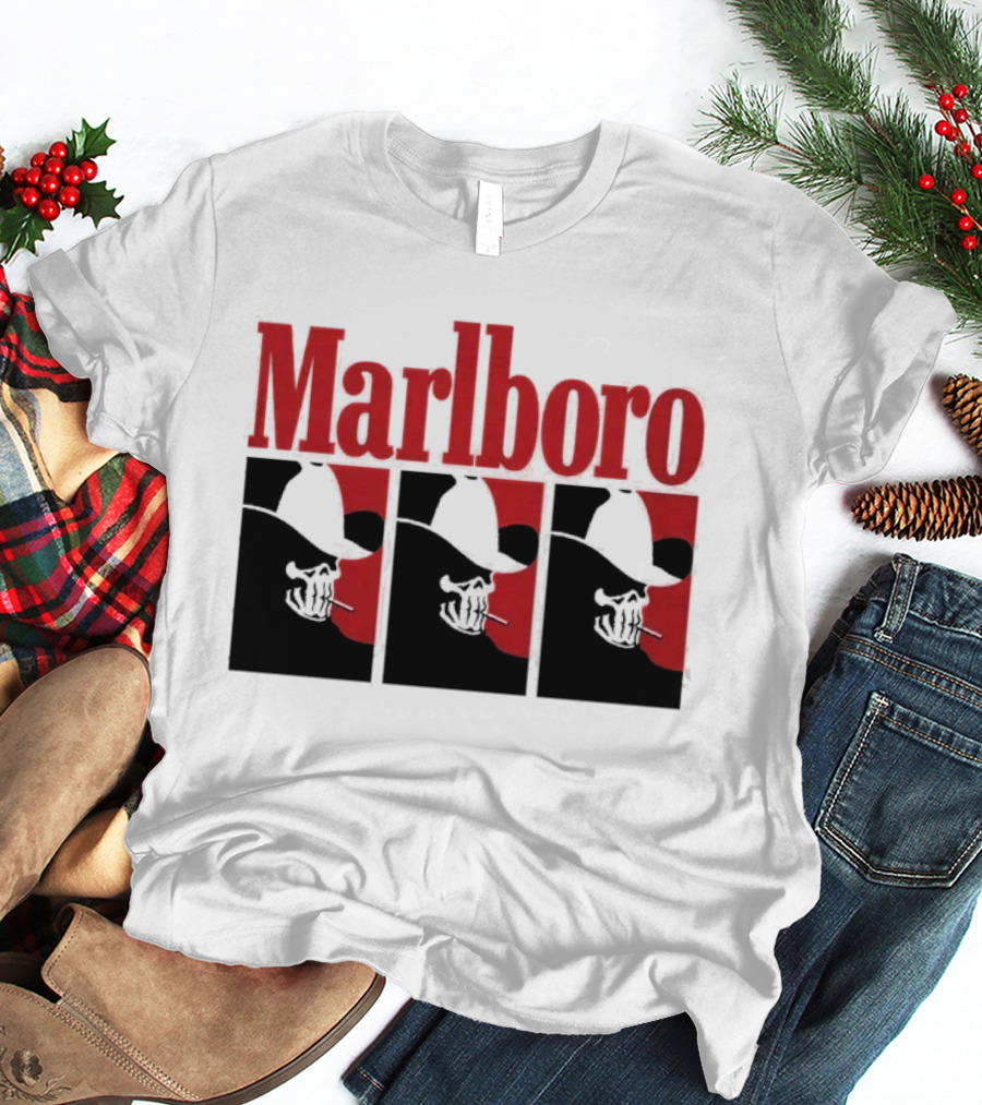 Warren Lotas Marlboro Red Triple Frame Cowboy Aesthetic T-Shirt