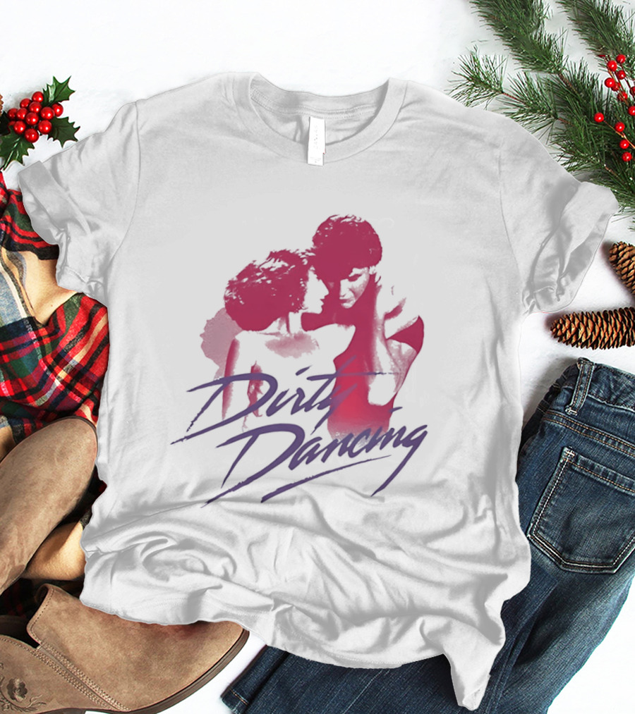 Dirty Dancing Patrick Swayze Jennifer Grey Romantic Lift Scene T-Shirt