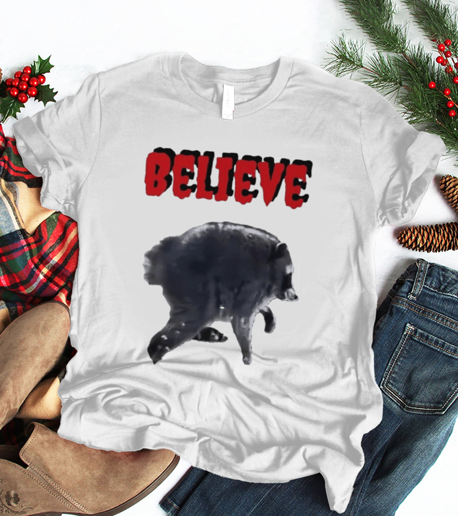 Jimothy Club Believe Raccoon T-Shirt