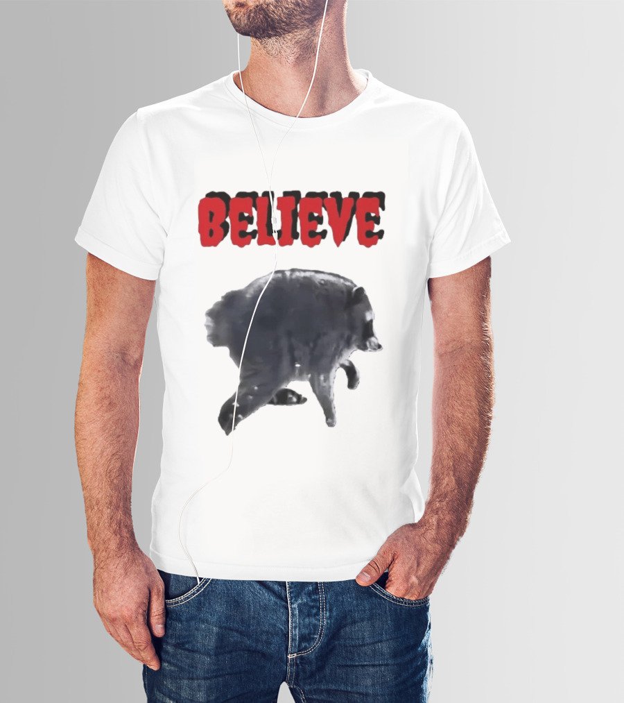 Jimothy Club Believe Raccoon T-Shirt