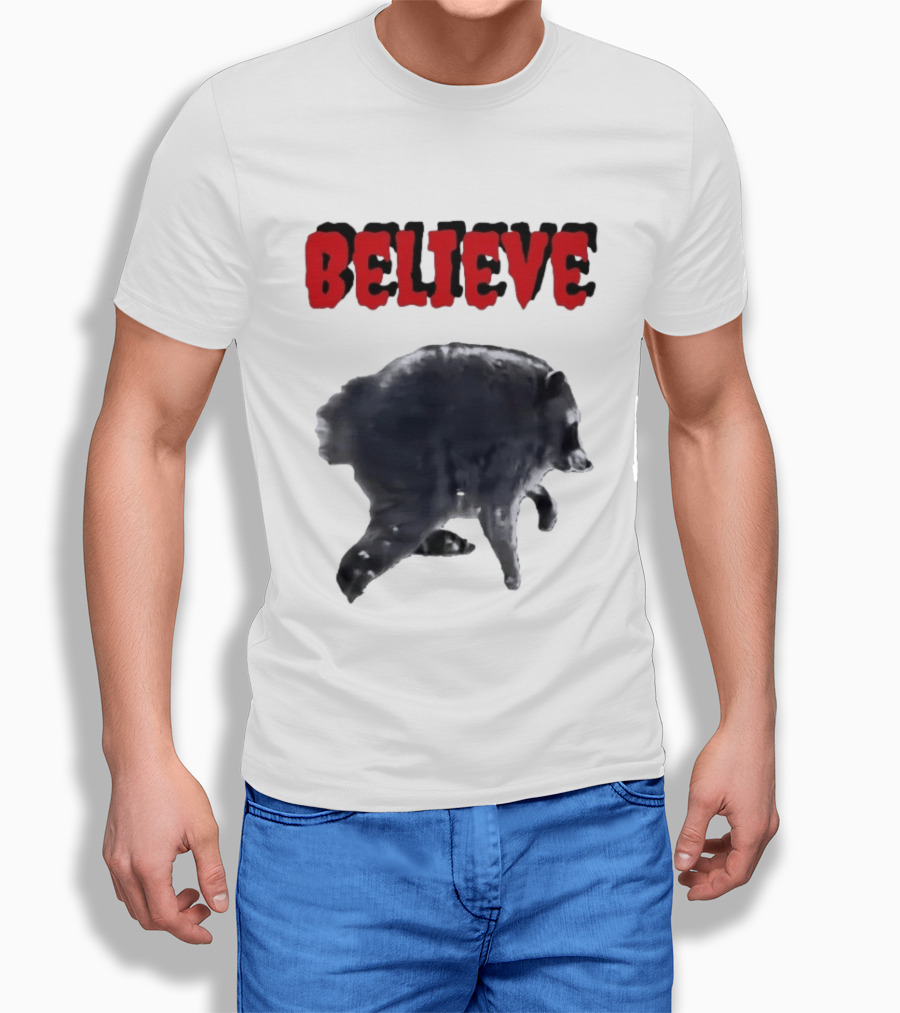 Jimothy Club Believe Raccoon T-Shirt