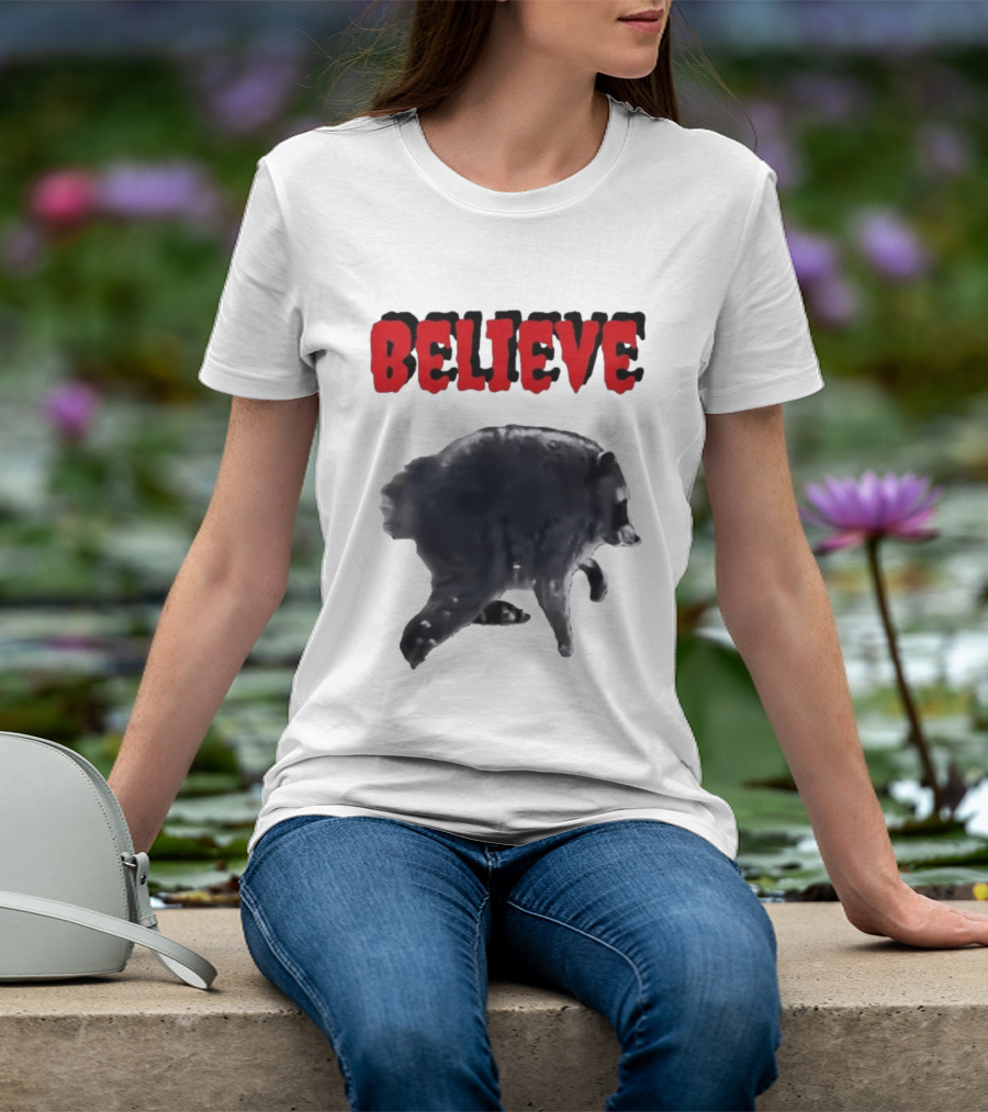 Jimothy Club Believe Raccoon T-Shirt