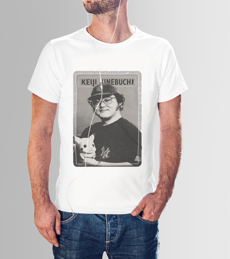 KEIJI KINEBUCHI Memorial 1956 2002 Pikachu NY Yankees Hat T-Shirt