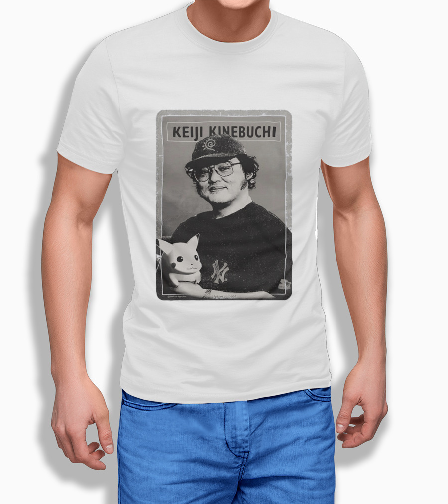 KEIJI KINEBUCHI Memorial 1956 2002 Pikachu NY Yankees Hat T-Shirt