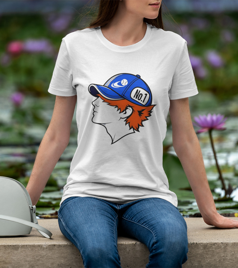 No1 Tennis Player Profile Athlete Sports Baseball Cap T-Shirt
