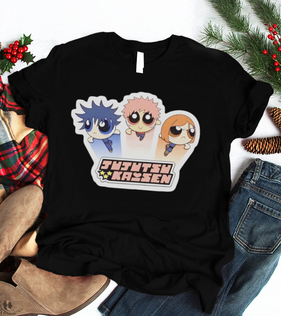 Jujutsu Kaisen Powerpuff Inspired Characters T-Shirt