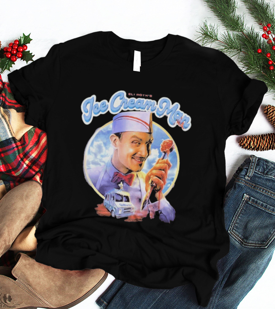 Eli Roth Ice Cream Man Vintage Horror Movie T-Shirt