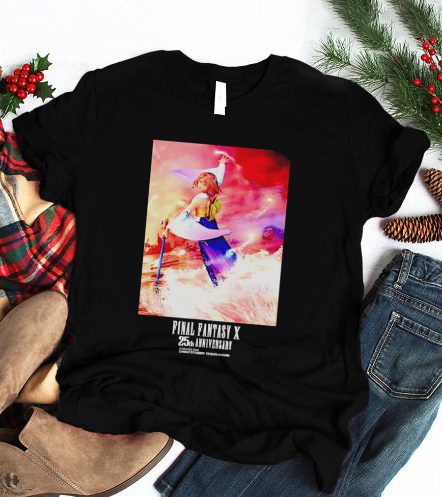 Final Fantasy X 25th Anniversary Yuna Square Enix T-Shirt