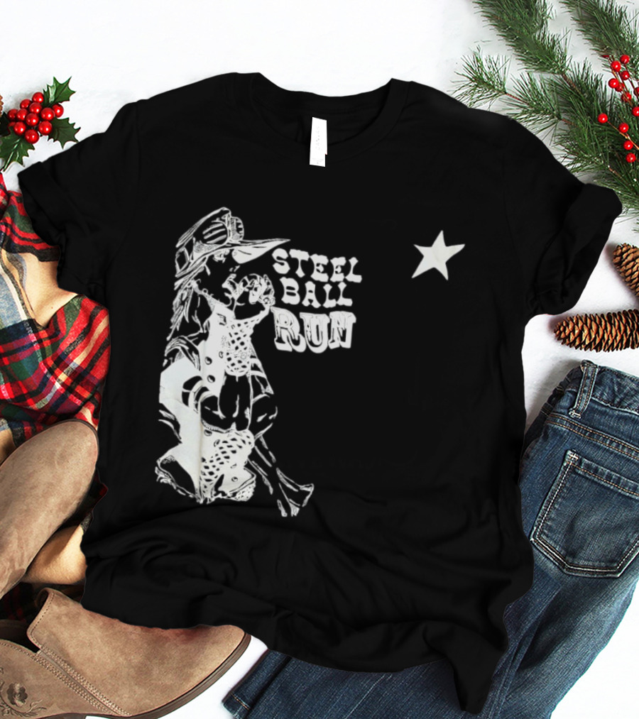 Steel Ball Run Gyro Zeppeli JoJo's Bizarre Adventure Star T-Shirt